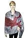 India Jamawar Cutwork Light Wine Berry Pink Reversible Pashmina Shawl 80"x28" Free Shipp