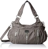 Scarleton 3 Front Zipper Washed Shoulder Bag H1292