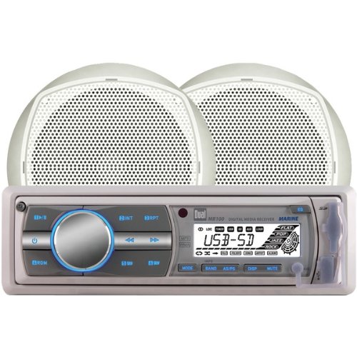 Dual MCP100 AM/FM/MP3/WMA 55-Watt Stereo Receiver with 2 Speakers On Sale