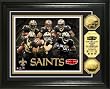 Saints Super Bowl XLIV 24KT Gold Coin Team Force Photo Mint