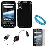 Black Durable Two Piece Protective Rubberized Crystal Hard Case Cover for A ....