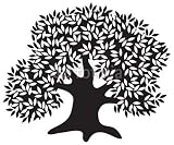 Wallmonkeys Peel and Stick Wall Decals - Silhouette of the Old Olive Tree - Removable Graphic