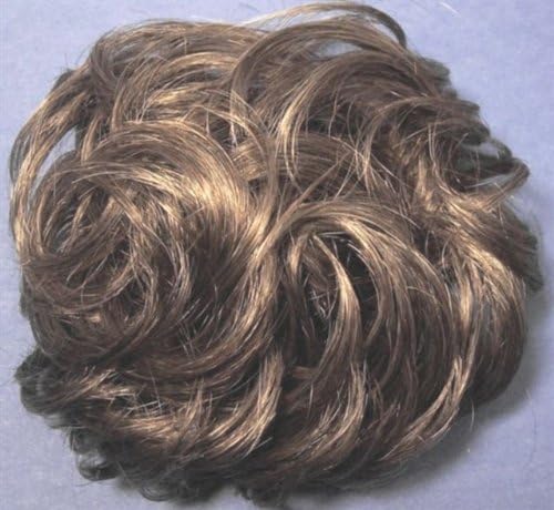 3" PONY FASTENER Hair Scrunchie LACEY Wig #38 Light Ash Brown/10% Gray by MONA LISA
