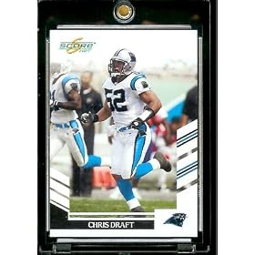 2007 Score # 86 Chris Draft - Carolina Panthers - NFL Football Card