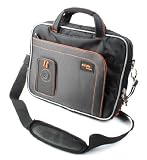 DURAGADGET Deluxe Rugged Netbook Shoulder accessory bag for Philips DVD PLAYER PET 944 / 946