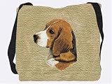Woven Tote Bag - Choose Beagle, Bichon Frise, Boxer & Pup OR Chihuahua USA MADE - Art by Robert May