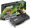 Asus nvidia Geforce GTX470 Grafikkarte (PCI-e, 1280MB GDDR5 Speicher, HDMI, DVI, 1 GPU) Full Retail
