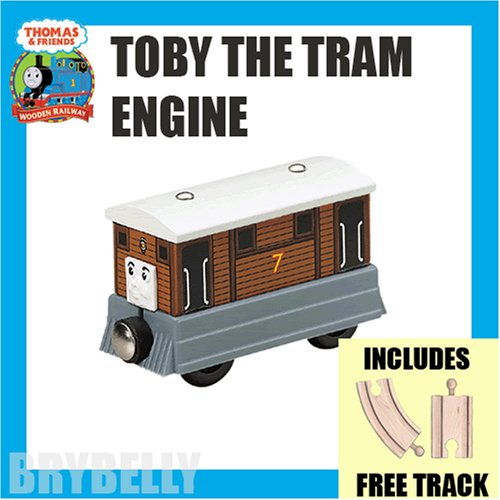 514iW0 mm9L Toby with Free Track from Thomas the Tank Engine and Friends Wooden Railway Train System