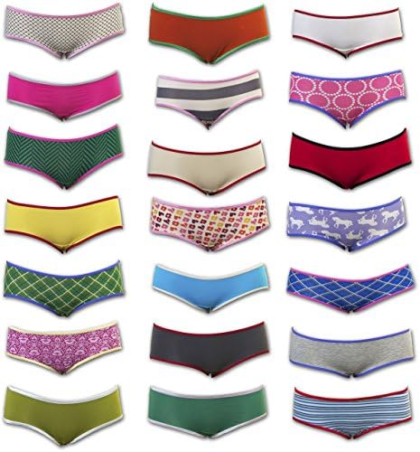 Sexy Basics Womens 12 Pack Grab Bag Spandex Hipster Panty, Colors May Vary - Medium / 6