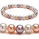 Donna White,Pink and Lavender 6-7mm AA Freshwater Pearl Bracelet