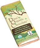 Dinas Organic Chocolate 74% Dark Chocolate with Green Tea, 2-Ounce Bars (Pack of 20)