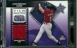 2002 Leaf Rookies & Stars View Masters Lance Berkman Game Worn Jersey #ed/100 Houston Astros Baseball Card - Mint Condition - In Protective Screwdown Case!