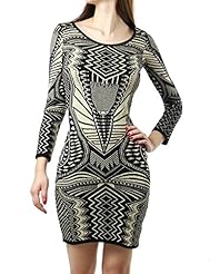 General Print Spring Summer Fall Winter Acrylic/Cotton/Nylon/Polyester/Rayon/Spandex/Viscose/Wool Bodycon Dress/Midi Dress 
