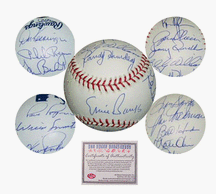 Chicago Cubs 1969 Team Autographed MLB Baseball