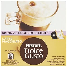 Nescaf� Dolce Gusto Skinny Latte Machiato 16 Capsules (Pack of 3, Total 48 Capsules)