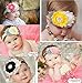 Great Deal(TM) Baby's Girls Soft Headband W/White Yellow and Grey Lace Flower