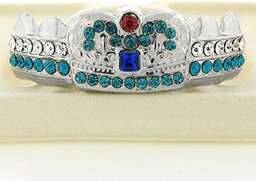 Premium Iced Out Fruity Crystal Crown Removable Top Grillz