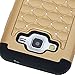 Galaxy Core Prime Case, Style4U Studded Rhinestone Crystal Bling Hybrid Armor Case Cover for Samsung Galaxy Core Prime G360 with 1 Style4U Stylus [Gold/Black]