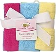 Luvable Friends Washcloths, Pink, 6-Count