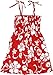 Robert J. Clancey Girls Hibiscus Spaghetti Elastic Hawaiian Aloha Sundress