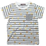 《H28年夏物》 nico hrat(ニコフラート) 製品洗い加工済み 天竺半袖ドットボーダーTシャツ 130cm/MG NO.B-260145