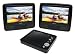 Electronics : Axion AXN6879 7-Inch Dual Widescreen Portable DVD Player (Black)