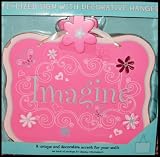 Pink Floral Wall - IMAGINE - Plaque