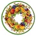 Kitchen & Housewares : Caspari Set of 2 Pamela's Wreath Paper Salad Plate Package, Ivory