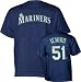 Ichiro Suzuki Majestic Name and Number Seattle Mariners Infant T-Shirt - 12 months