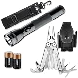 Produkt-Bild: Outdoor-Set: Leatherman Wave inklusive Premiumholster, Mag-Lite 2 D-Cell Stablampe inklusive Batterien und Trailite Neoprengriff f&uuml;r D-Cell Lampen