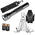 Outdoor-Set: Leatherman Wave inklusive Premiumholster, Mag-Lite 2 D-Cell Stablampe inklusive Batterien und Trailite Neoprengriff f�r D-Cell Lampen
