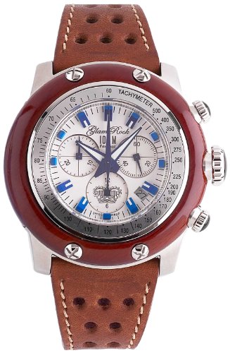 Glam Rock Damen-Armbanduhr XL Chronograph Leder GR90103 Preisvergleich
