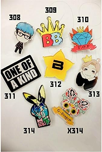 Kpop Big Bang G-Dragon Q-version Badge set of 8