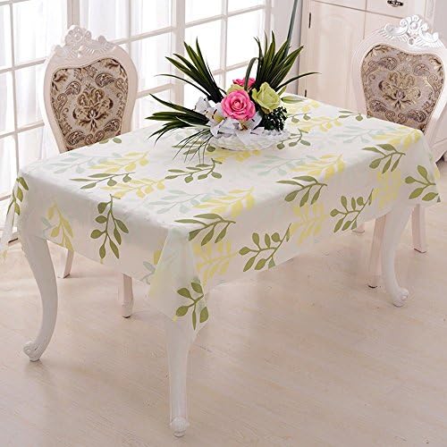 Rectangle Floral PVC Water Heat and Oil Resistant Tablecloth Soft Plastic Table Cover,51.18X70.86 inch (1, K)