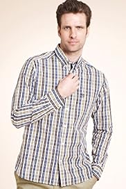 XXXL Blue Harbour Pure Cotton Multi Gingham Checked Shirt