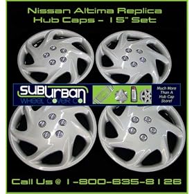 192 Series Nissan Altima 15" Replica Hubcaps
