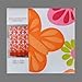 Victoria Classics Orange and Pink Printed Fabric Shower Curtain : Butterfly and Flowers, 72