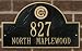Chicago Cubs Black and Gold Personalized Address Plaque
