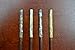 4 Pcs Assort Mother of Pearl Wood Hair Stick Pins