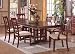 All new item 7 pc Pallisades contemporary dining table set in a rich dark cherry finish