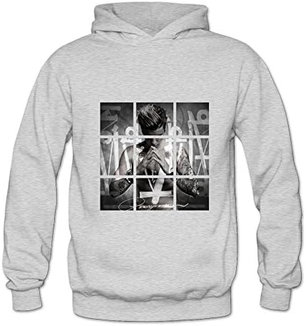 MeiLee Women's Justin Bieber Purpose Logo Classic Hoodie Sweatshirt Ash M