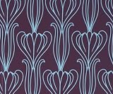Tempaper Designs BE 003 Bela Self-Adhesive Temporary Wallpaper, Plum and Turquoise