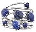 Amazon Collection Sterling Silver Multi-Stone Ring