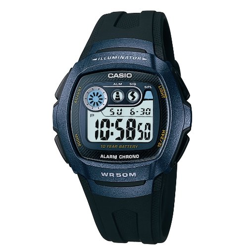 Casio W-210-1BVES Mens Digital Resin Strap Watch