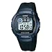 CASIO Quarz W-210-1BVES - Reloj de caballero de cuarzo, correa de resina color negro (con cron�metro, alarma, luz)