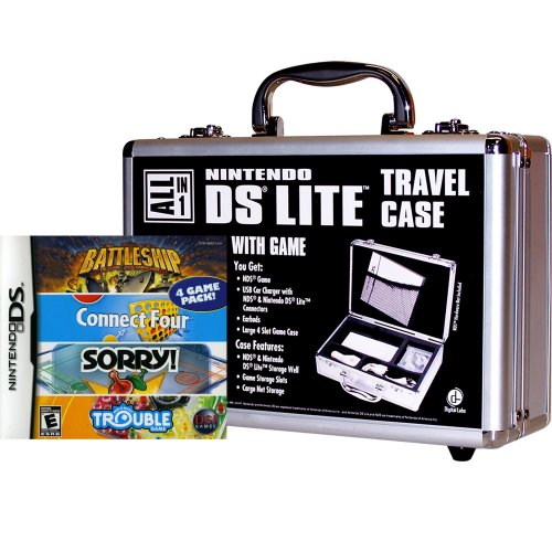 Travel Case with Game for Nintendo DS - Battleship/ Connect 4/ Sorry/ Trouble