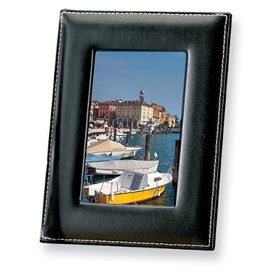 Black Leather 5x7 Photo Frame