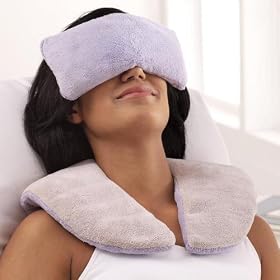 2-Piece Lavender Aromatherapy Set with Removable Hot and Cold Packs