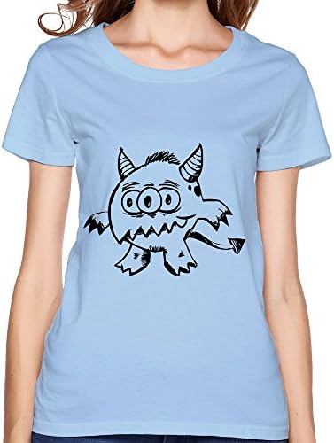 OYFFMT Women's Threeeyed Monster T-shirt - XS SkyBlue