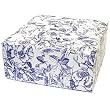 Blue Toile - Set of 4 Two Piece Gift Boxes (8" x 8" x 3.5")